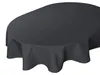 Tischdecke oval anthrazit 160x260 cm Leinenoptik Produktbild-Vorschau 6