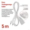 Verlängerungskabel – 5m, weiss Voir les images du produit
