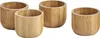 ZELLER PRESENT Set de coquetiers en bambou Ø5x4cm 4 pcs. Voir les images du produit 4