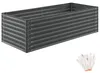 tectake® Vyvýšený záhon, 200 x 80 x 62 cm, pozinkovaná Náhled obrázku produktu 1