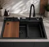 Küchenspüle Nano Innovative Küchenspüle Graphit 75 x 46 cm Produktbild-Vorschau 1
