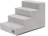 A four-step pet stair made of foam and covered in fabric. Náhled obrázku produktu
