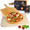 Pizzastein Inkl Bambus Pizzaschaufel Dauerbackfolie Und Produktbild-Vorschau 1