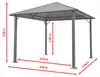 TOOLPORT Gartenpavillon 3x3 m Stahl-Dach mit Moskitonetzen Produktbild-Vorschau 2