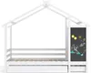 UnboxG Kinderbett 90X200cm Hausbett mit Rausfallschutz, Produktbild-Vorschau 9