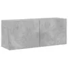 vidaXL Szafka ścienna pod TV betonowa szara 100x30x41 cm Podgląd zdjęcia produktu 1