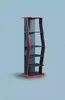 Regal Schrank Bücherregal Schränke Mehrzweck Möbel Braun Produktbild-Vorschau 1
