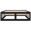 Massivholzbett Schwarz 75x190 cm Produktbild-Vorschau 4
