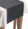 Voppi Obrus dekoracyjny welurowy 40x200 cm grafitowy Podgląd zdjęcia produktu 4