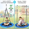 SereneLife Outdoor Spinner-Tellerschaukel – Runde hängende Produktbild-Vorschau 2
