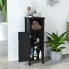Badschrank schmal, Badezimmerschrank mit offener Ablage & Produktbild-Vorschau 2