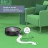 A robot vacuum cleaner navigating around an obstacle (cords) near a chair. Anteprima dell’immagine prodotto