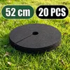 Tessuto pacciamatura rotondo 32/42/52 cm – anello antierba Anteprima dell’immagine prodotto 1