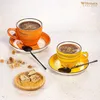 Wilmax Untertasse 15 cm Orange Porzellan WL-669336/B Produktbild-Vorschau 8