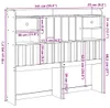 vidaXL Kopfteil mit Stauraum 135 cm Massivholz Kiefer Produktbild-Vorschau 8