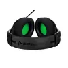 A pair of black PDP gaming headphones with green accents, shown from the front. Produktbild-Vorschau
