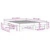 Bettgestell ohne Matratze Grau Sonoma 160x200 cm Produktbild-Vorschau 11