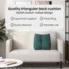 vidaXL Poduszka na plecy ciemnozielona 45 x 24 x 50 cm Podgląd zdjęcia produktu 6