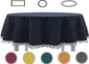Gartentischdecke mit Fransen Tischdecke rund oval eckig Produktbild-Vorschau 1