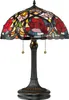 Lampe de table, verre Tiffany, métal, bronze, H 58,4 cm Voir les images du produit 1