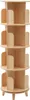 Bücherregale 4-stufig 360° drehbar Standregal Holz Produktbild-Vorschau 4