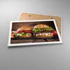 Gerahmtes Poster - Weißer Rahmen - Amerikaner Hamburger Produktbild-Vorschau 3