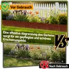 Ikodm Rasenkante 15 cm x 15 m Trennrand Beet Zaun Flexibel Produktbild-Vorschau 7