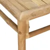 3-tlg. Garten-Lounge-Set mit Kissen Creme Bambus Produktbild-Vorschau 8