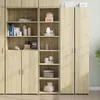 vidaXL Highboard Sonoma dub 45x41x185 cm Materiál na bázi Náhled obrázku produktu 1