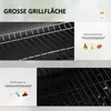Outsunny Holzkohlegrill Grillwagen Grill BBQ Holzkohle Produktbild-Vorschau 4