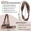 A product image showing a horse harness with descriptive text and measurements. Produktbild-Vorschau