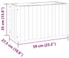 vidaXL květináč 59x27,5x35 cm z masivního dřeva akácie Náhled obrázku produktu 8