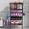 Stojan na činky, 4 úrovně, z uhlíkové oceli, 59 × 40 × 113 Náhled obrázku produktu 3