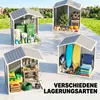 Outsunny tuinhuis met schilddak, 183 x 134 cm, tuinhuis met Productafbeelding-voorbeeld 9