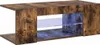 vidaXL TV skrinka s LED osvetlením Smoked Oak 90x39x30 cm Náhľad obrázku produktu 1