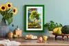 MG Design rám A4 21 x 30 cm - zelená farba, z dreva, s Náhľad obrázku produktu 3