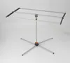 A silver and gray folding clothes drying rack with orange accents, shown on a white background. Anteprima dell’immagine prodotto
