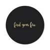 MuchoWow® Mauspad Mousepad Zitate - Feuer - Gold - Schwarz Produktbild-Vorschau 1