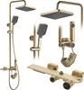 Set Doccia Rea Helix Brush Gold Anteprima dell’immagine prodotto 1