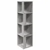 vidaXL Rohový regál Grey Sonoma 33x33x132 cm odvodený Náhľad obrázku produktu 1