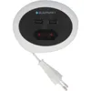A Blaupunkt power strip with two USB ports and one standard outlet, shown against a white background. Produktbild-Vorschau