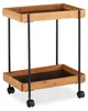relaxdays Chariot de service brun, noir 46,0 x 28,0 x 57,0 Voir les images du produit 9