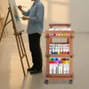 Dřevěný umělecký vozík, multifunkční skladovací vozík, Náhled obrázku produktu 10