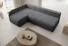 Ecksofa L-Form links Dunkelgrau – Modernes Schlafsofa mit Produktbild-Vorschau 6