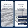 Wellsoft Bettdecke Grau 220x240 cm – Wendbare Produktbild-Vorschau 4