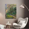 Kunstdruck auf Leinwand - Vincent van Gogh, Der Garten des Produktbild-Vorschau 2