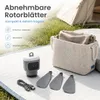 XL kempingový ventilátor s priemerom 45 cm a osvetlením, Náhľad obrázku produktu 9