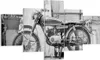 Bild auf Leinwand - Leinwandbild - 5 Teile - Alt Motorrad Produktbild-Vorschau 1
