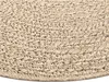 Close-up view of a round rug with a woven texture. Náhled obrázku produktu