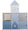 Kinder Aufbewahrungsboxen "Château" - grau und blau 96 × Produktbild-Vorschau 10